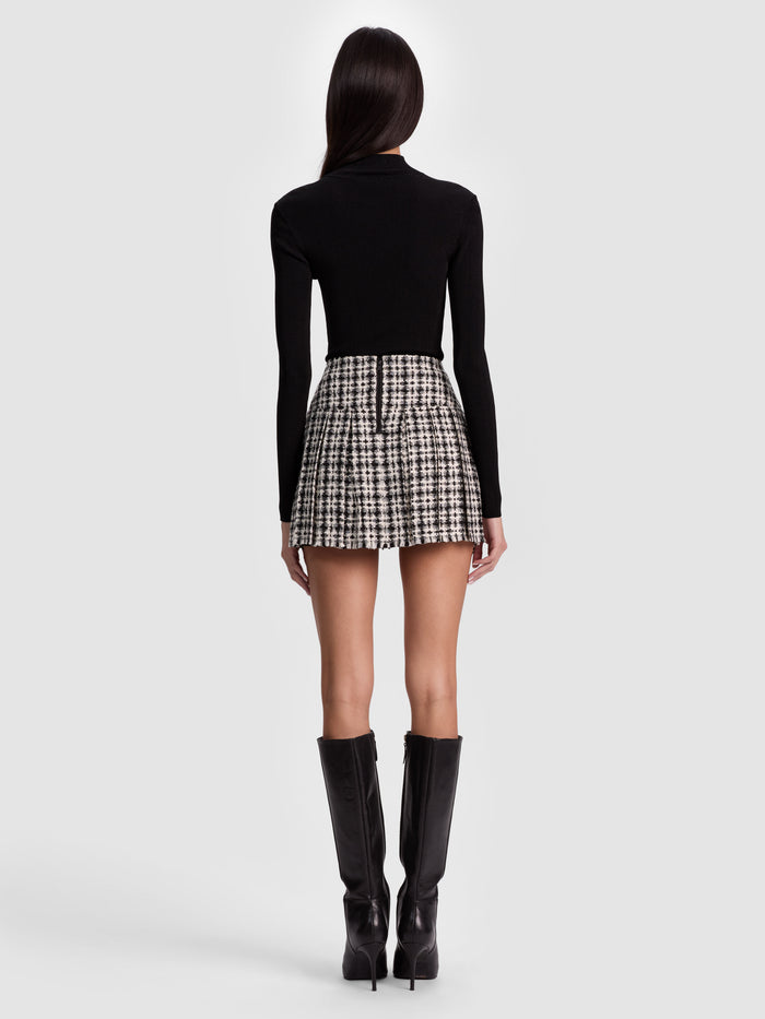 ROBERTA RIBBED TURTLENECK - BLACK