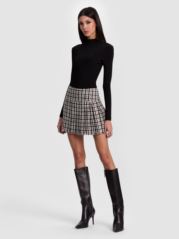 ROBERTA RIBBED TURTLENECK - BLACK
