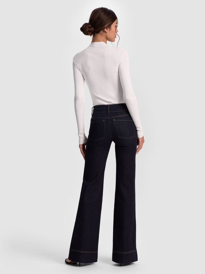 ROBERTA RIBBED TURTLENECK - SOFT WHITE