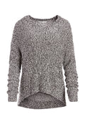 ROMA OVERSIZED PULLOVER - BLACK/SOFT WHITE