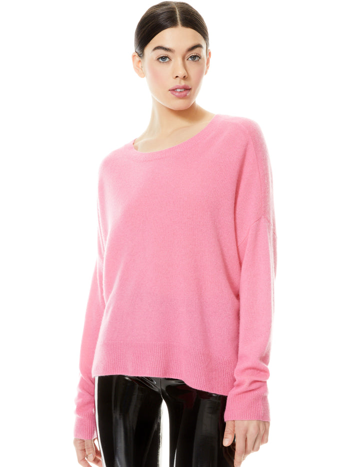 ROMA OVERSIZED PULLOVER - CALYPSO PINK