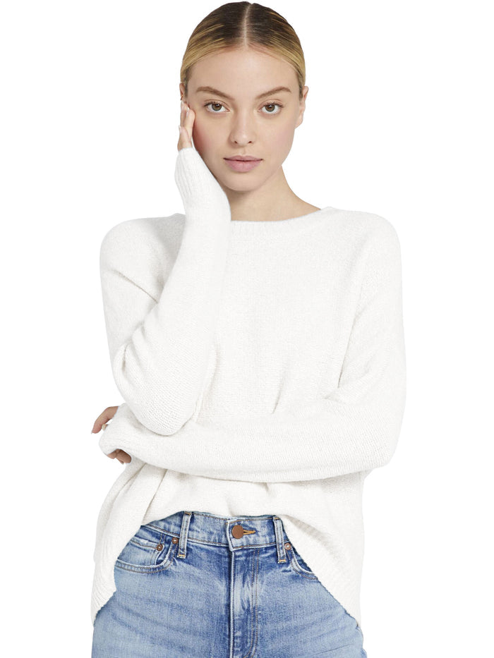 ROMA OVERSIZED PULLOVER - SOFT WHITE