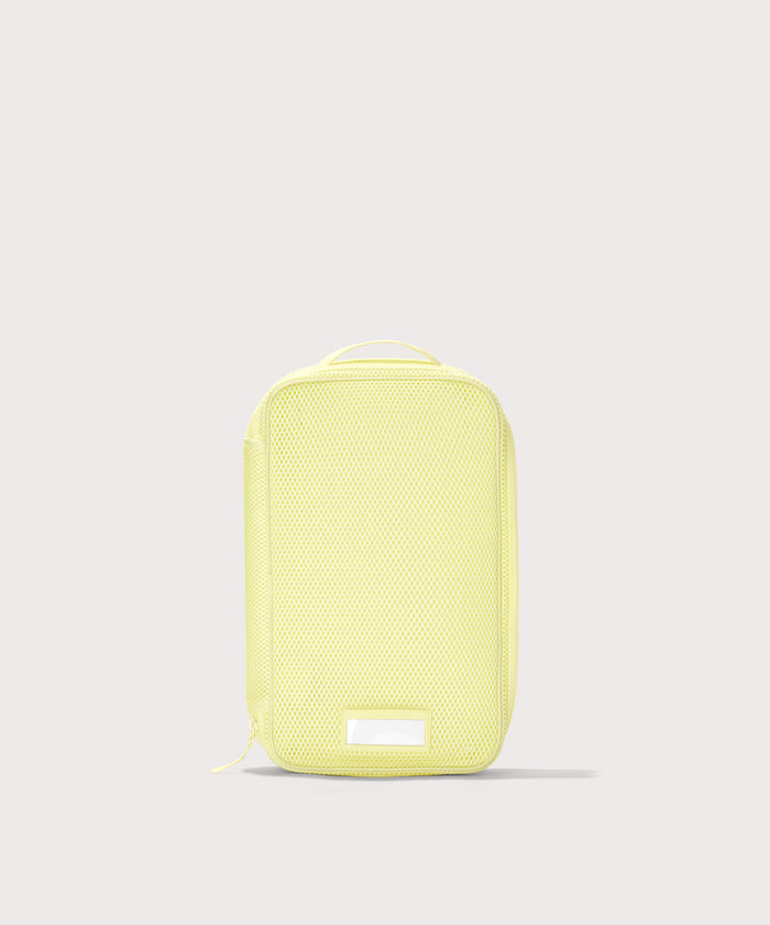 Front view of medium Roma packing cube in citrine