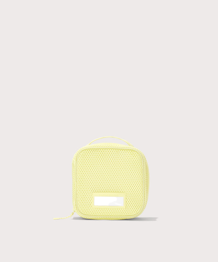 Front view of small Roma packing cube in citrine