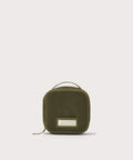 Front view of small Roma packing cube in dark green