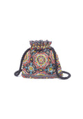ROPE ORNATE TILE CROSSBODY POU - MULTI