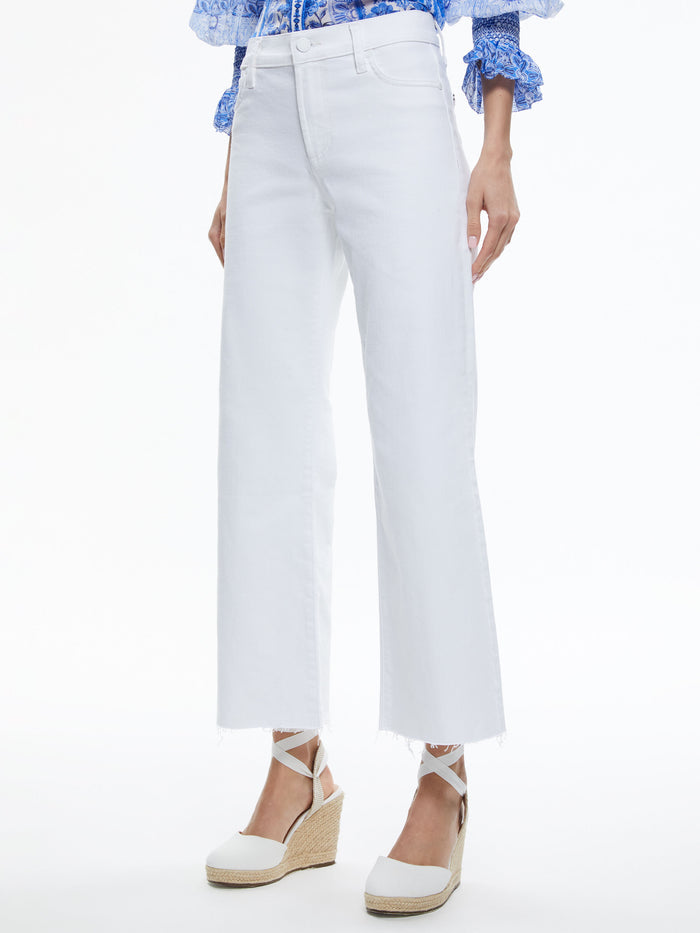 ROXIE LOW RISE FLARED LEG JEAN - WHITE