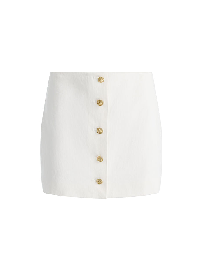 RUBI MINI SKIRT - OFF WHITE