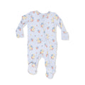 Ruffle Back Zippered Footie- Country Stitch Floral