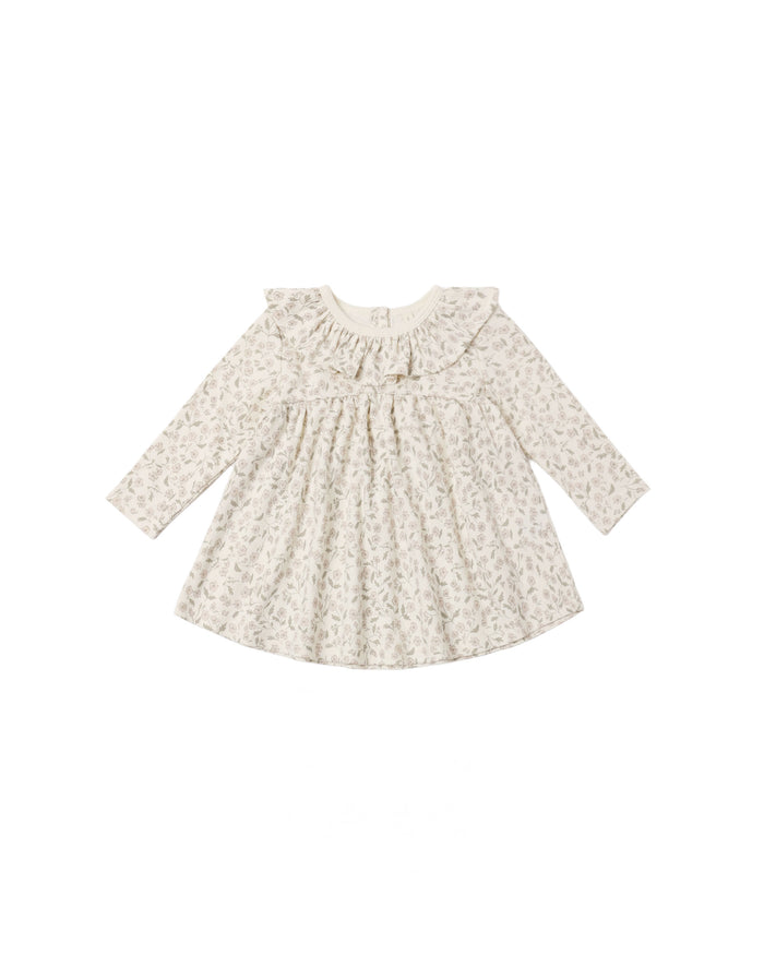 Ruffle Collar Jersey Dress Floret