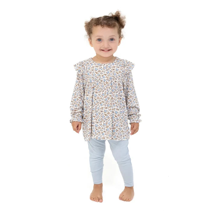 Ruffle Tunic with Legging- Hazel Floral