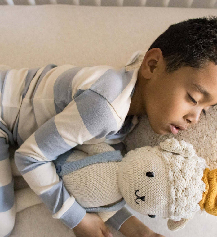 Rugby Stripe Organic Cotton Sleep & Play - Quarry