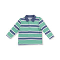 Rugby Stripe Polo Long Sleeve Shirt