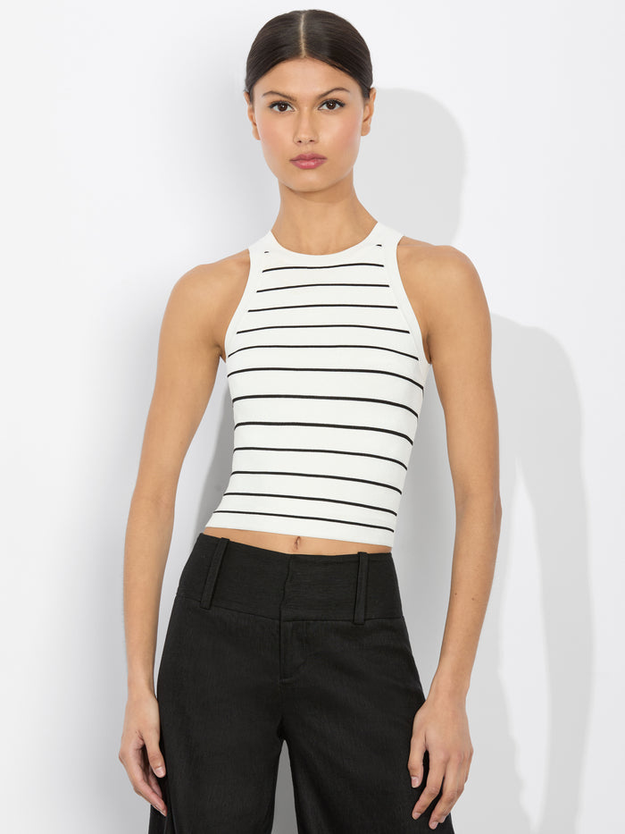 RYDEL TANK - SOFT WHITE/BLACK