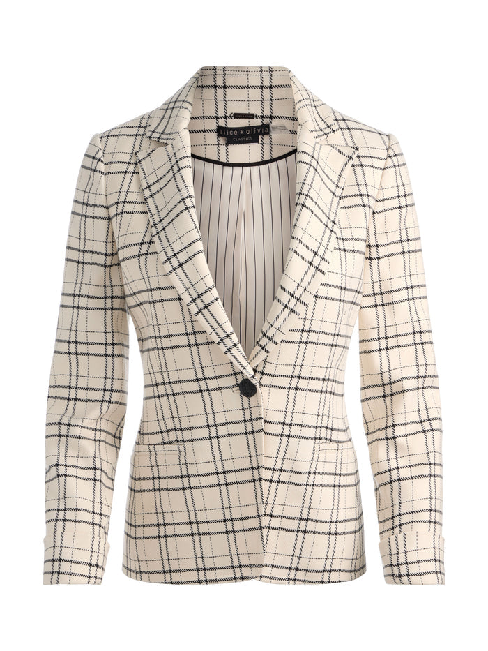 RYDER SLIM BLAZER - COOL GIRL PLAID