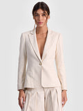 RYDER SLIM BLAZER - OFF WHITE/OATMEAL