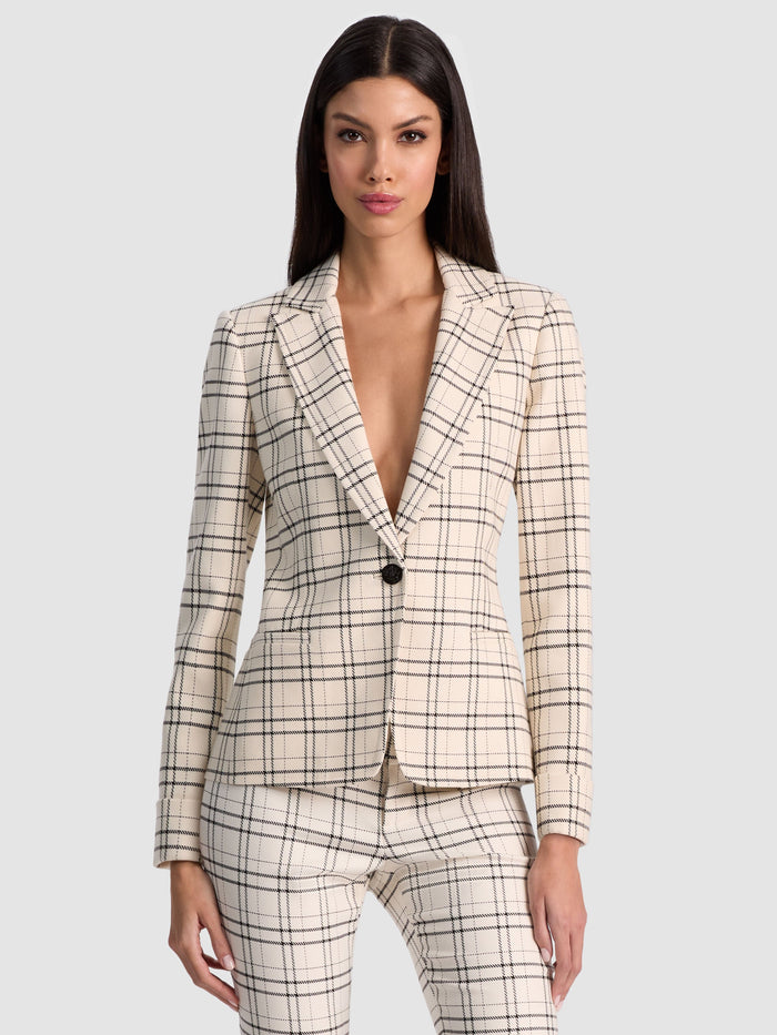RYDER SLIM BLAZER - COOL GIRL PLAID