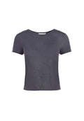 RYLYN SS CREW NK TOP - GREY