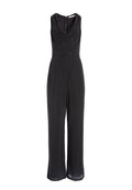 SALEM CRYSTAL HALTER JUMPSUIT - BLACK