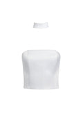 SARAPHINA CROPPED BUSTIER - WHITE
