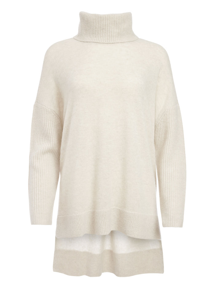 SAWYER TURTLENECK PULLOVER - OATMEAL