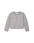 Scallop Cardigan- Dusty Blue