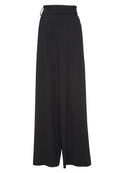 SCARLET DRTD WIDELEG FLARE PNT - BLACK