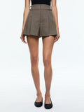 SCARLET FLUTTER SHORT - CAMEL/BLACK