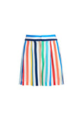 SCARLET HW FLUTTER SHORTS - RAINBOW STRIPE