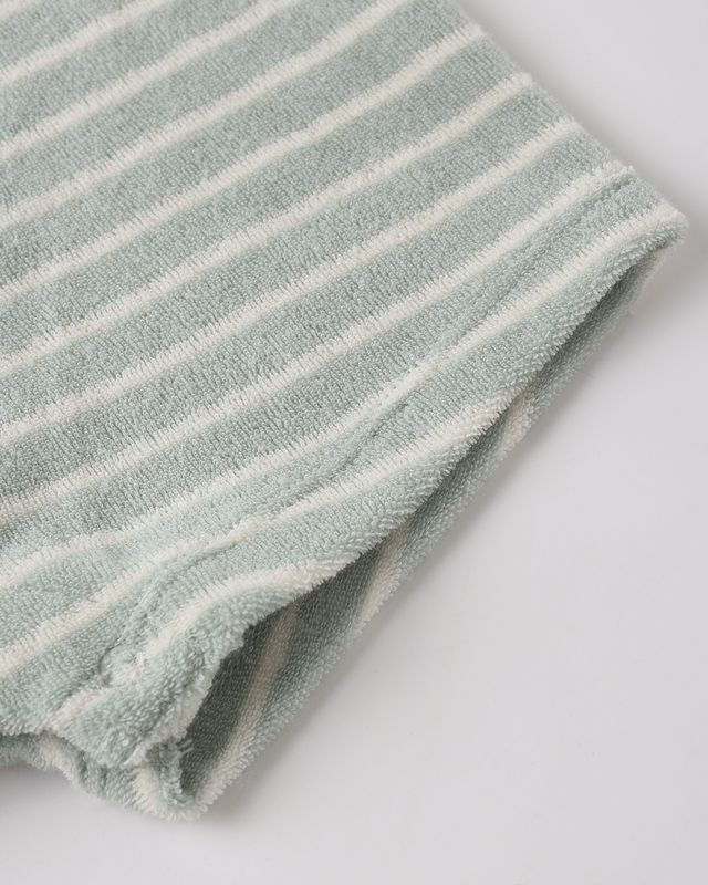 Seafoam Terry Stripe Gio Romper