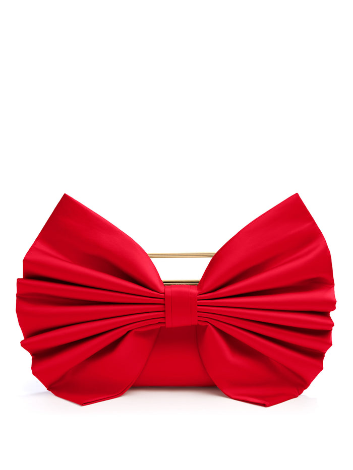 SEMIRA BOW BAG - BRIGHT RUBY