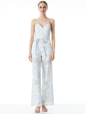 SHANTI JUMPSUIT WITH SMOCKED BACK - ANTIQUE BUTTERFLY