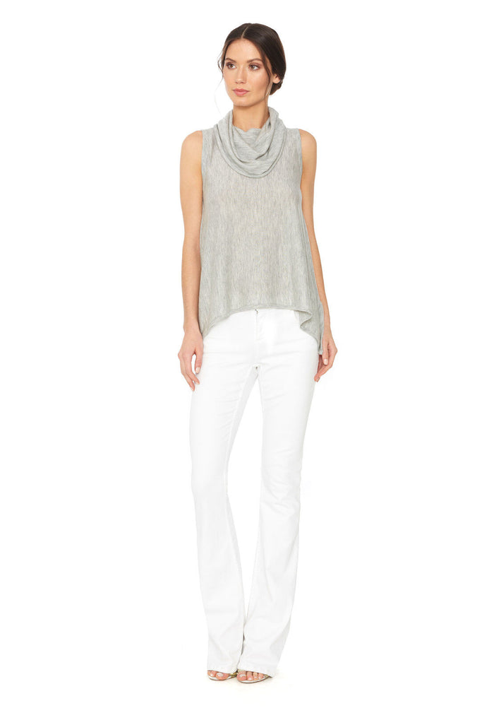 SHARRY SLEEVELESS TURTLENECK - GREY