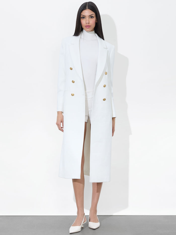 SHEPHERD LONG BLAZER - OFF WHITE