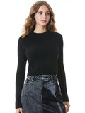 SHERICE CROPPED PULLOVER - BLACK