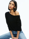 SHERRELL CASHMERE PULLOVER - BLACK