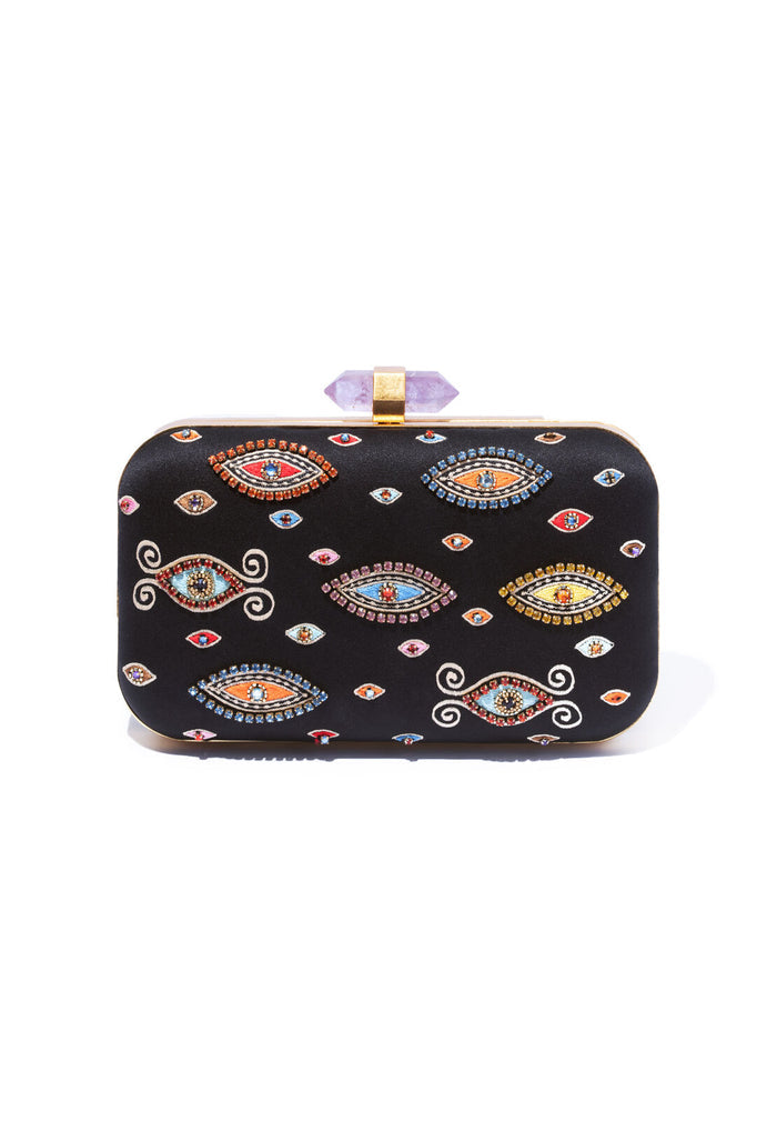 SHIRLEY EVIL EYE LG. CLUTCH - MULTI