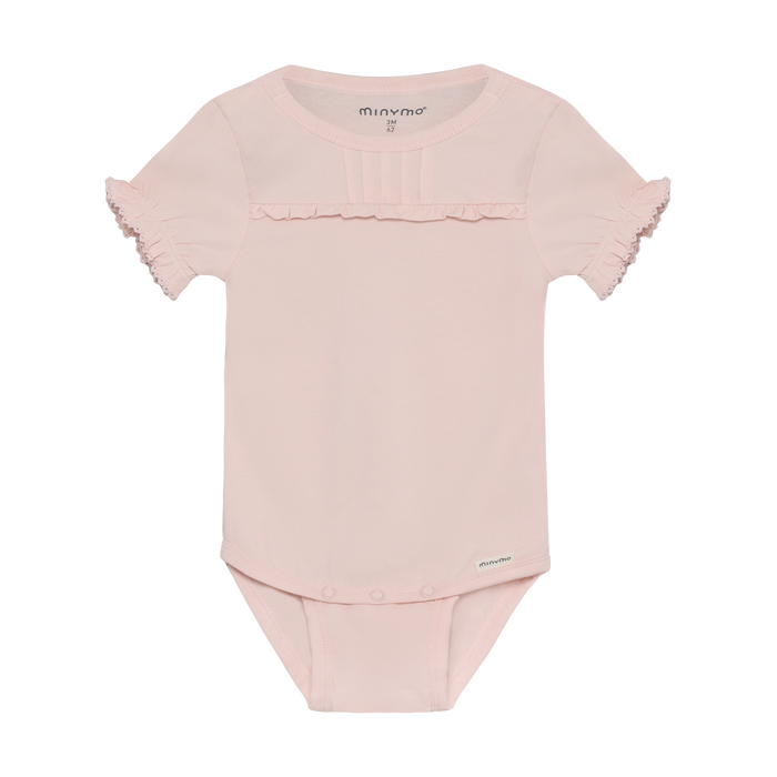 Short Sleeve Bodysuit- Peach Blush