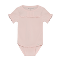 Short Sleeve Bodysuit- Peach Blush