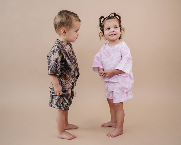 Shorts Set | Pink Camo