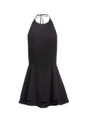 SICILY HALTER ROMPER - BLACK