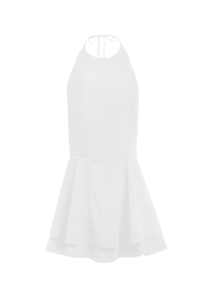 SICILY HALTER ROMPER - OFF WHITE