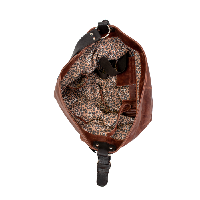 Simone Lg Leather Shoulder Bag
