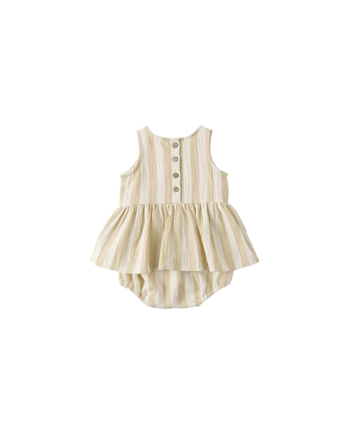 Skirted Tank Romper Summer Stripe