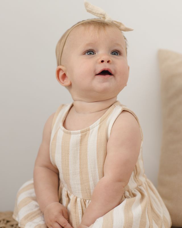 Skirted Tank Romper Summer Stripe