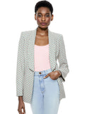 SKYE STRONG SHOULDER BOXY BLAZER