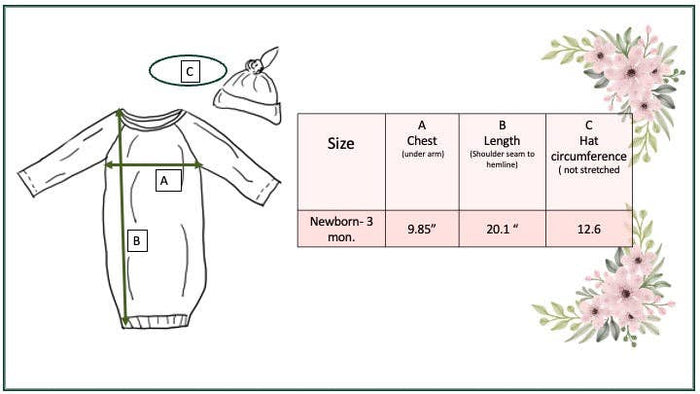 Soccer Baby Gown and Hat Set