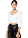SOLANGE PUFF SLEEVE CROP TOP
