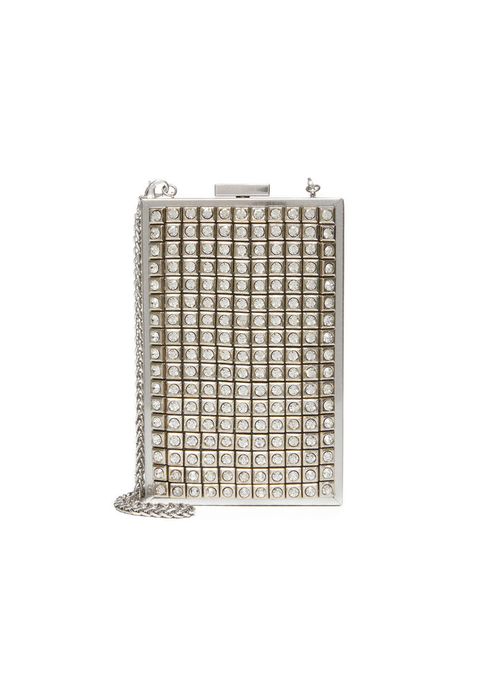 SOPHIA CRYSTAL STUD NS CLUTCH - SILVER