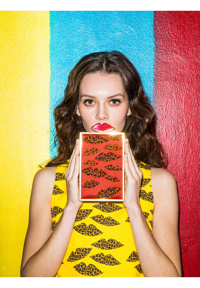 SOPHIA NORTHSOUTH CLUTCH - CHEETAH